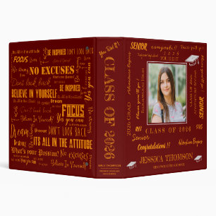 Class of 2026 Graduation Photo Keepsake Memory     Binder