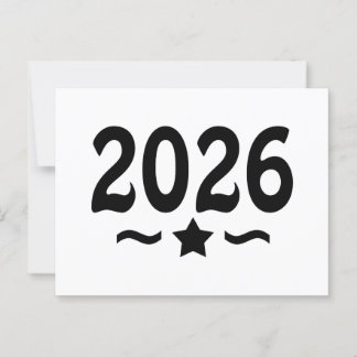 Class of 2026 Graduation Star Postcard