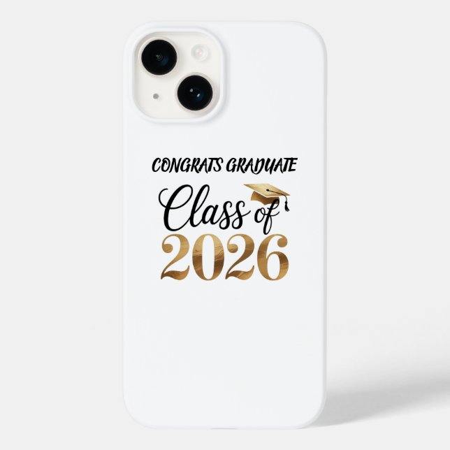 Class of 2026 Graduation T-Shirt Gift Case-Mate iPhone Case (Back)