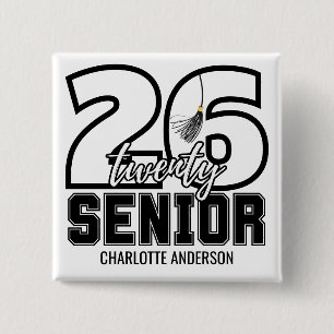 Class of 2026 Graduation Tassel 2 Inch Square Button