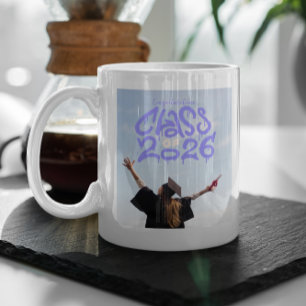 Class of 2026 Graffiti Photo Graduation Coffee Mug