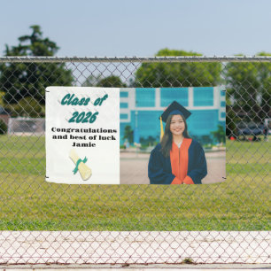 Class of 2026 green typograhy graduation photo  banner