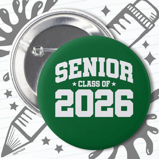 Class of 2026 High School Graduation Senior 2026 2 Inch Round Button (Creator Uploaded)