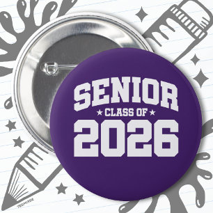 Class of 2026 High School Graduation Senior 2026 2 Inch Round Button