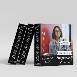 Class Of 2026 Inspirational Quote Photo Graduation Binder