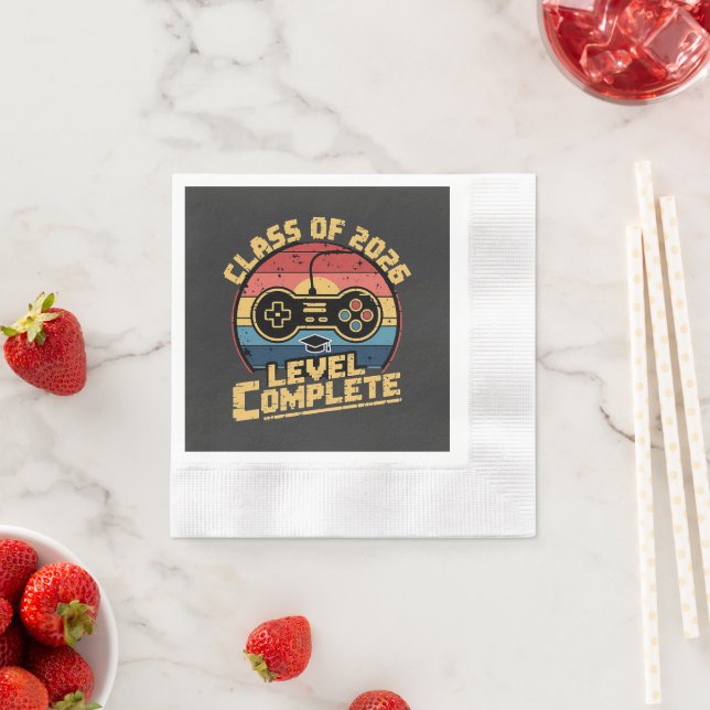Class Of 2026 Level Complete Napkin (Insitu)