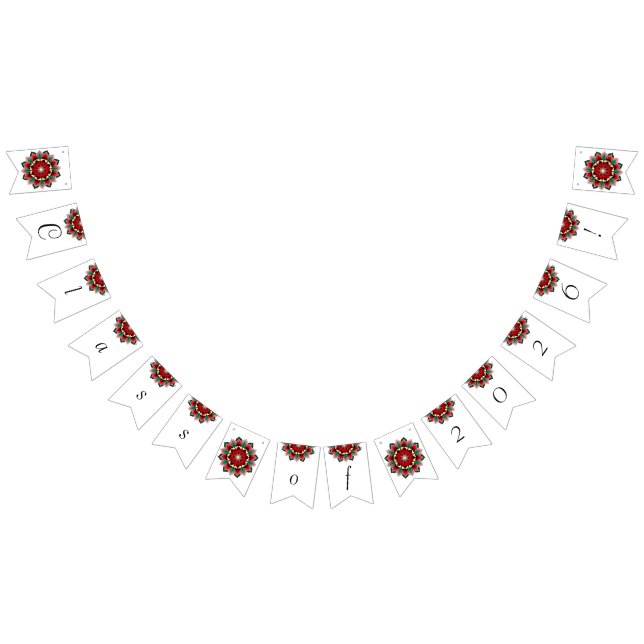 Class of 2026! Mandala in red Bunting Flags (All)