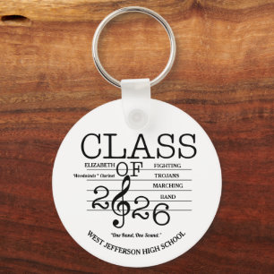 Class of 2026 Marching Band Graduation Keychain