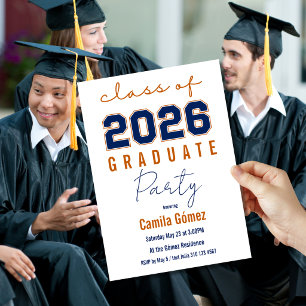 Class of 2026 Minimalist Graduation Party Invitation