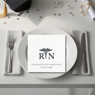 Class of 2026 Modern Nurse Graduation Party Napkin