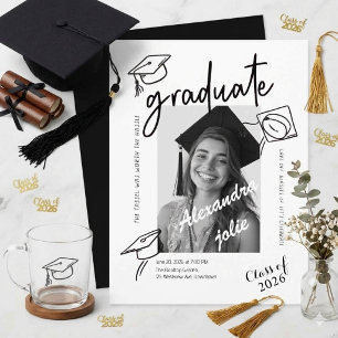 Class of 2026 Modern Photo Graduation Party  Invitation