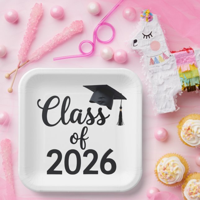 Class Of 2026 Paper Plate (Party)