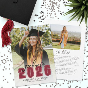 Class Of 2026 Photo Graduation Announcement