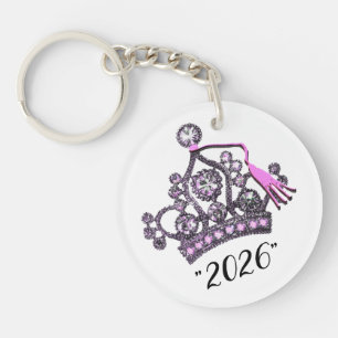  “Class of 2026” Princess Tiara Keychain