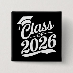 Class Of 2026 Proud Graduate Graduation 2 Inch Square Button