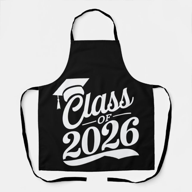 Class Of 2026 Proud Graduate Graduation Apron (Front)