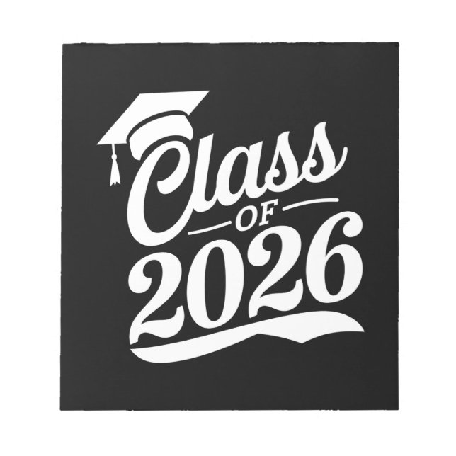 Class Of 2026 Proud Graduate Graduation Notepad (Front)