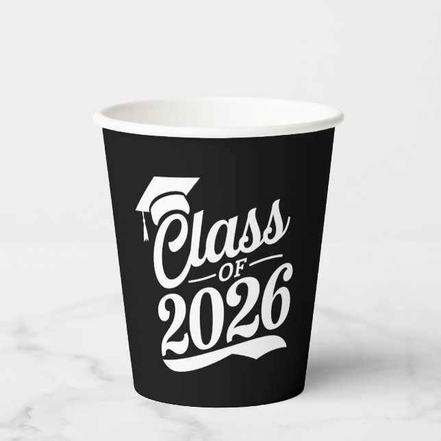 Class Of 2026 Proud Graduate Graduation Paper Cups (Front)