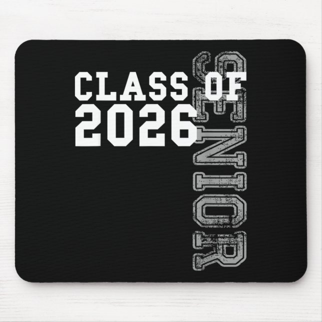 Class of 2026 senior 2026 graduation 2025 student mouse pad (Front)