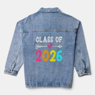 Class Of 2026 Senior 2026 Grow With Me School Grad Denim Jacket