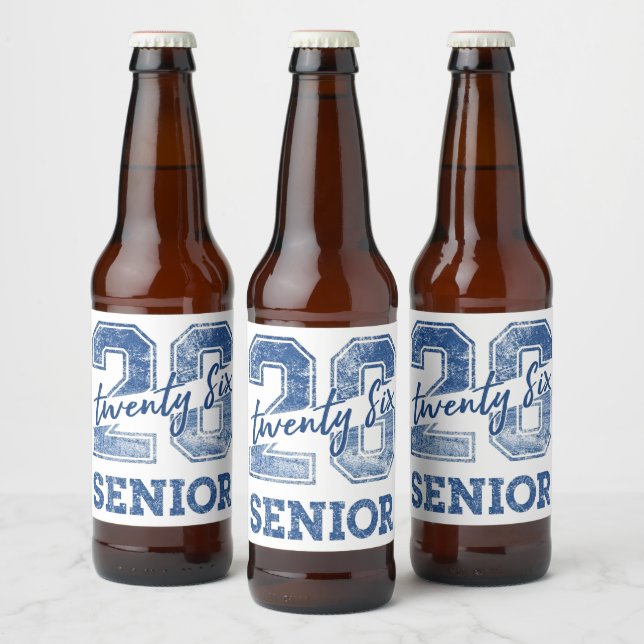 Class of 2026 Senior Beer Bottle Label (Bottles)