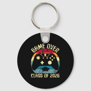Class of 2026 senior graduation game over for game keychain