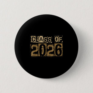 Class of 2026 senior graduation vintage  2 inch round button