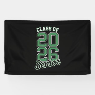 Class Of 2026 Senior Green Graduation Graduate Banner