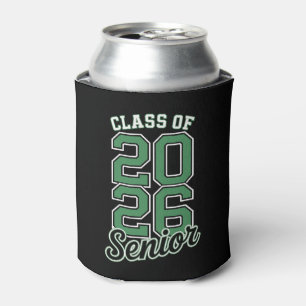 Class Of 2026 Senior Green Graduation Graduate Can Cooler
