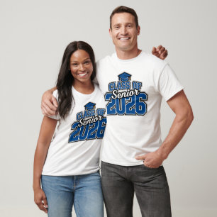 Class of 2026 Senior Pride Typography  T-Shirt