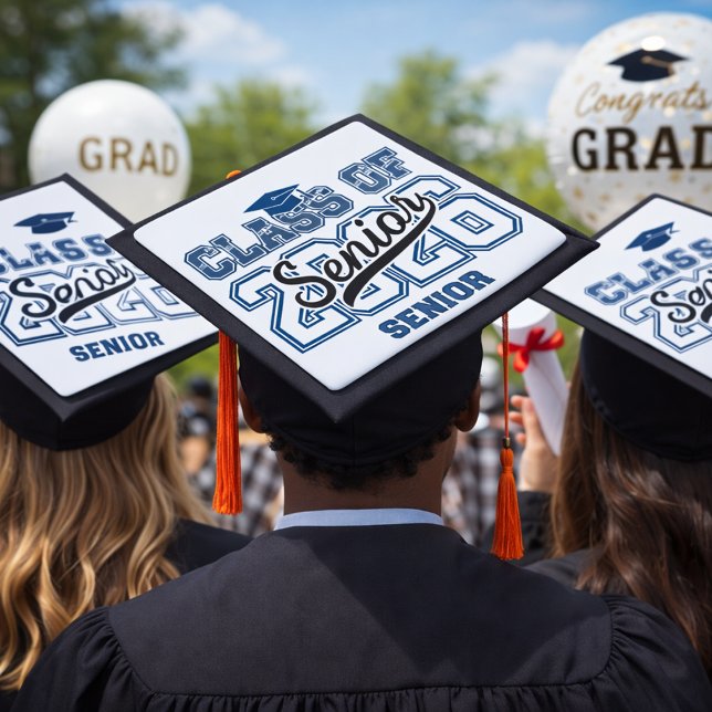 Class of 2026 Senior Varsity Emblem Graduation Cap Topper (Creator Uploaded)