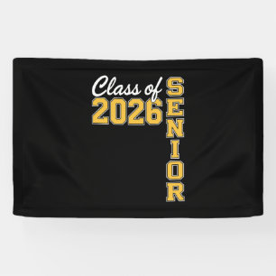 Class Of 2026 Senior Yellow Graduation Graduate Banner