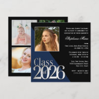 Class of 2026 Silver Grad Blue with Photo