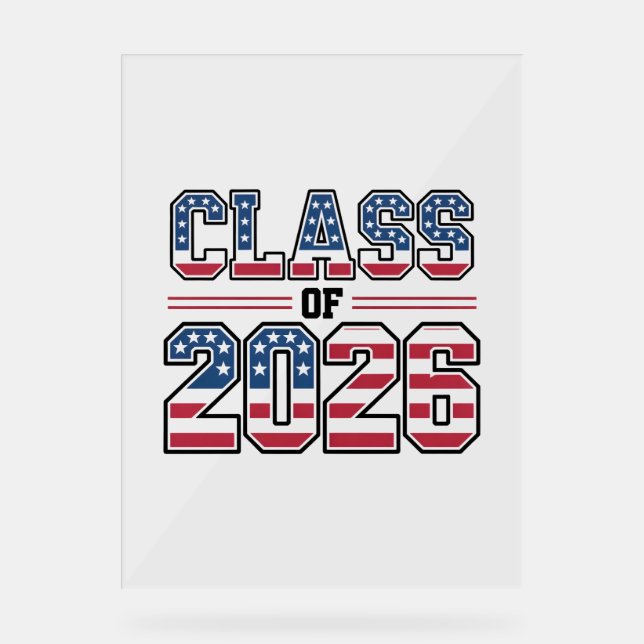 Class of 2026 USA Flag Graduation (Recto)