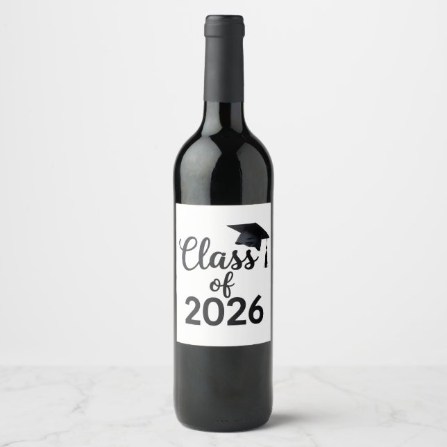Class Of 2026 Wine Label (Front)