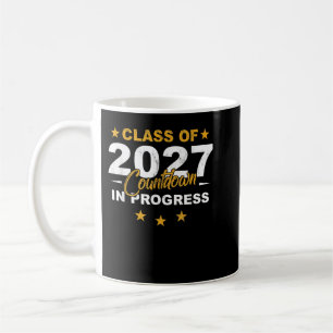 Class of 2027 Countdown Funny Graduate First Day S Coffee Mug