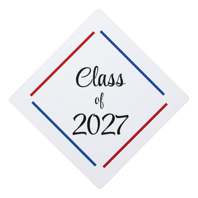 Class of 2027 graduation cap topper (Front)
