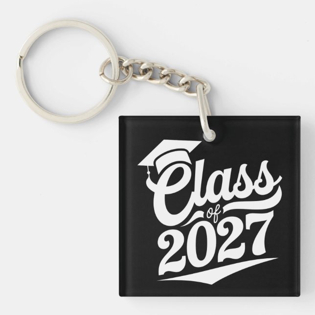 Class Of 2027 Graduation Graduate Keychain (Front)