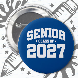 Class of 2027 High School Graduation Senior 2027 2 Inch Round Button