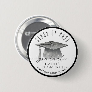 Class of 2027 Personalized Graduation Party Favour 2 Inch Round Button