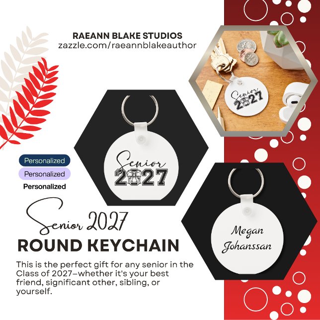 Class of 2027 Personalized Keychain (Creator Uploaded)