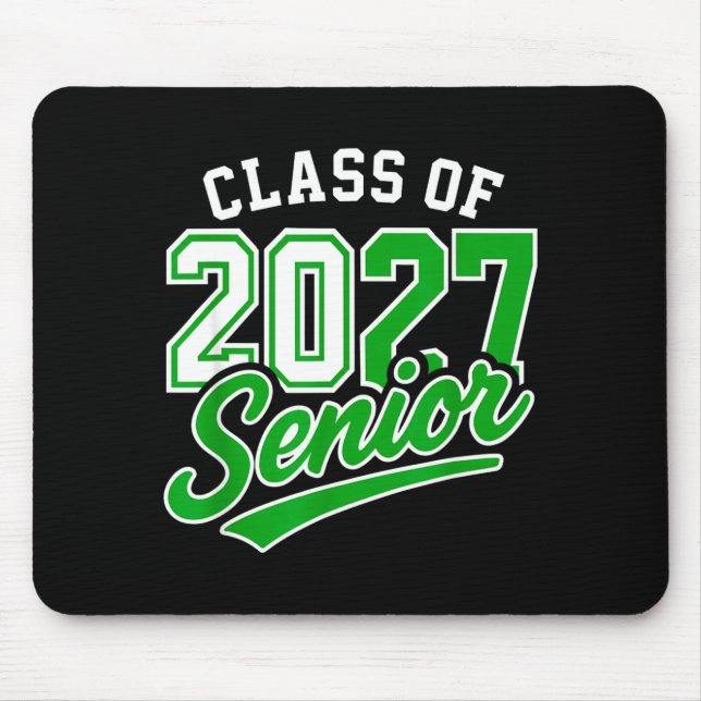 Class of 2027 senior 2027 back to school mouse pad (Front)