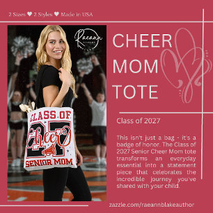 Class of 2027 Senior Cheer Mom Tote Bag