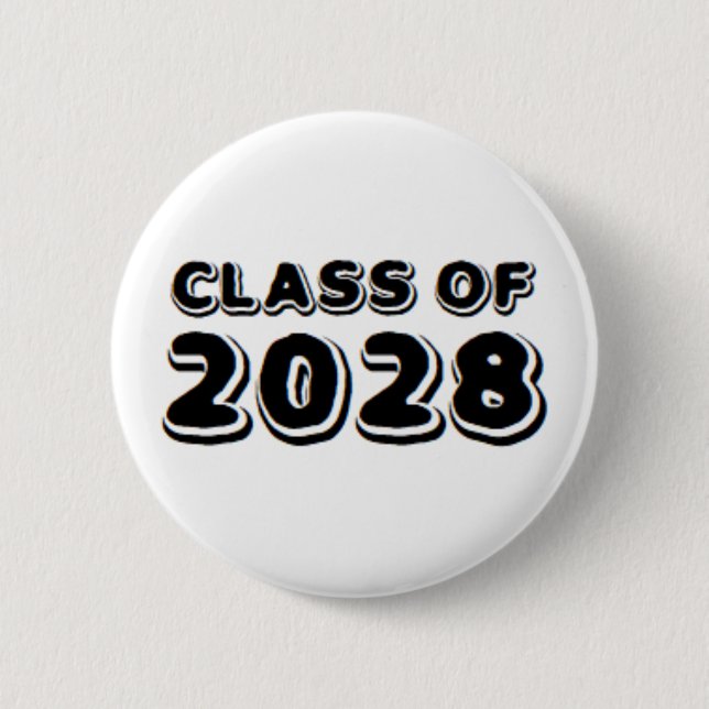 class of 2028  2 inch round button (Front)