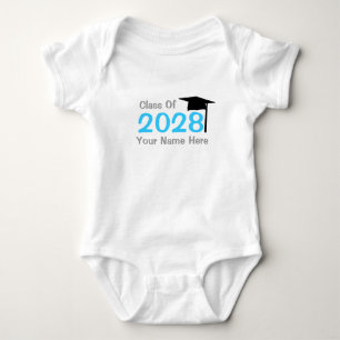 class of 2028 infant graduation baby bodysuit