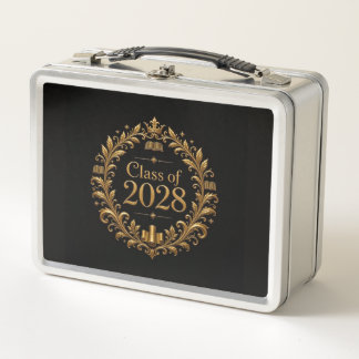 Class of 2028 metal lunch box