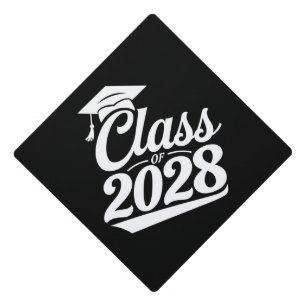 Class Of 2028 Proud Graduate Graduation Cap Topper