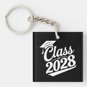 Class Of 2028 Proud Graduate Graduation Keychain