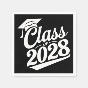 Class Of 2028 Proud Graduate Graduation Napkin