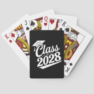 Class Of 2028 Proud Graduate Graduation Playing Cards